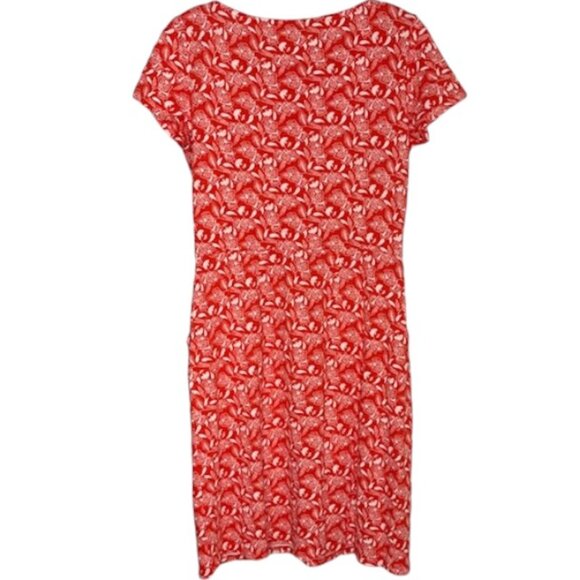 Boden Phoebe 100% Cotton Floral Day Dress w/Pockets - Red/White - 2P - Picture 5 of 10